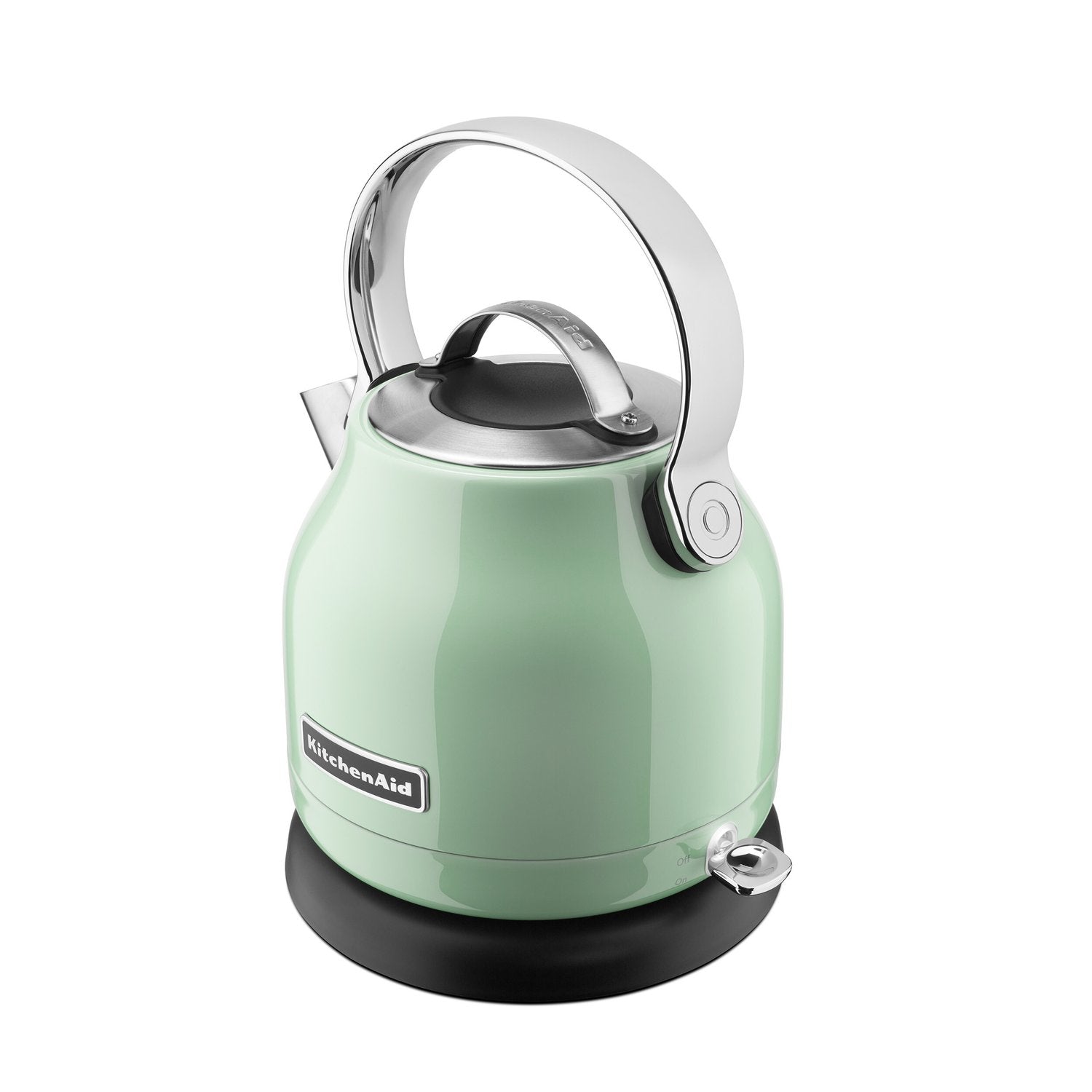 Pistacchio KitchenAid electric kettle with stainless handle and lid