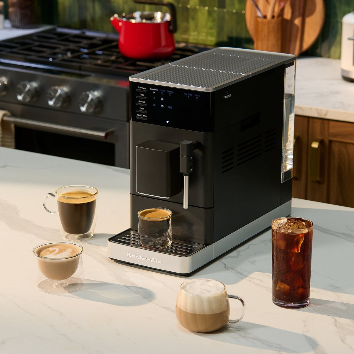 KitchenAid Fully Automatic Espresso Machine KF2 in Black Matte (KES8452BM) - image 16