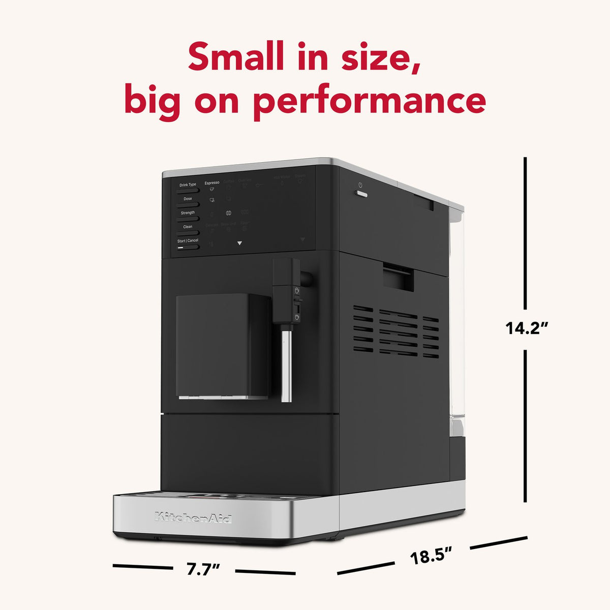 KitchenAid Fully Automatic Espresso Machine KF2 in Black Matte (KES8452BM) - image 8