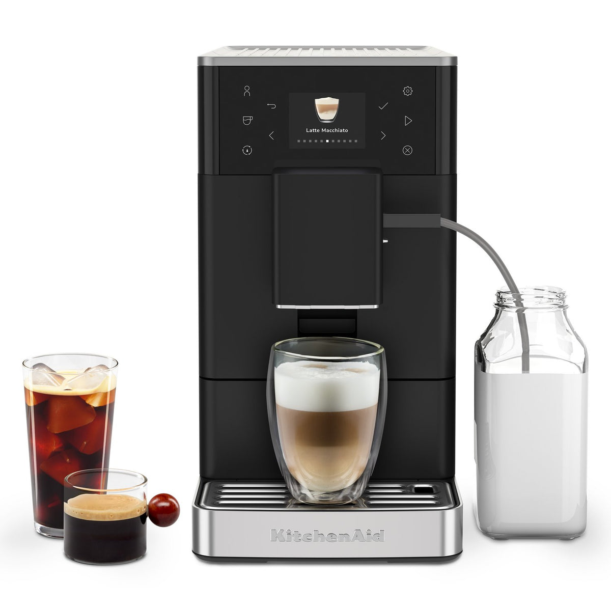 KitchenAid Fully Automatic Espresso Machine KF3 in Black Matte (KES8453BM) - image 19