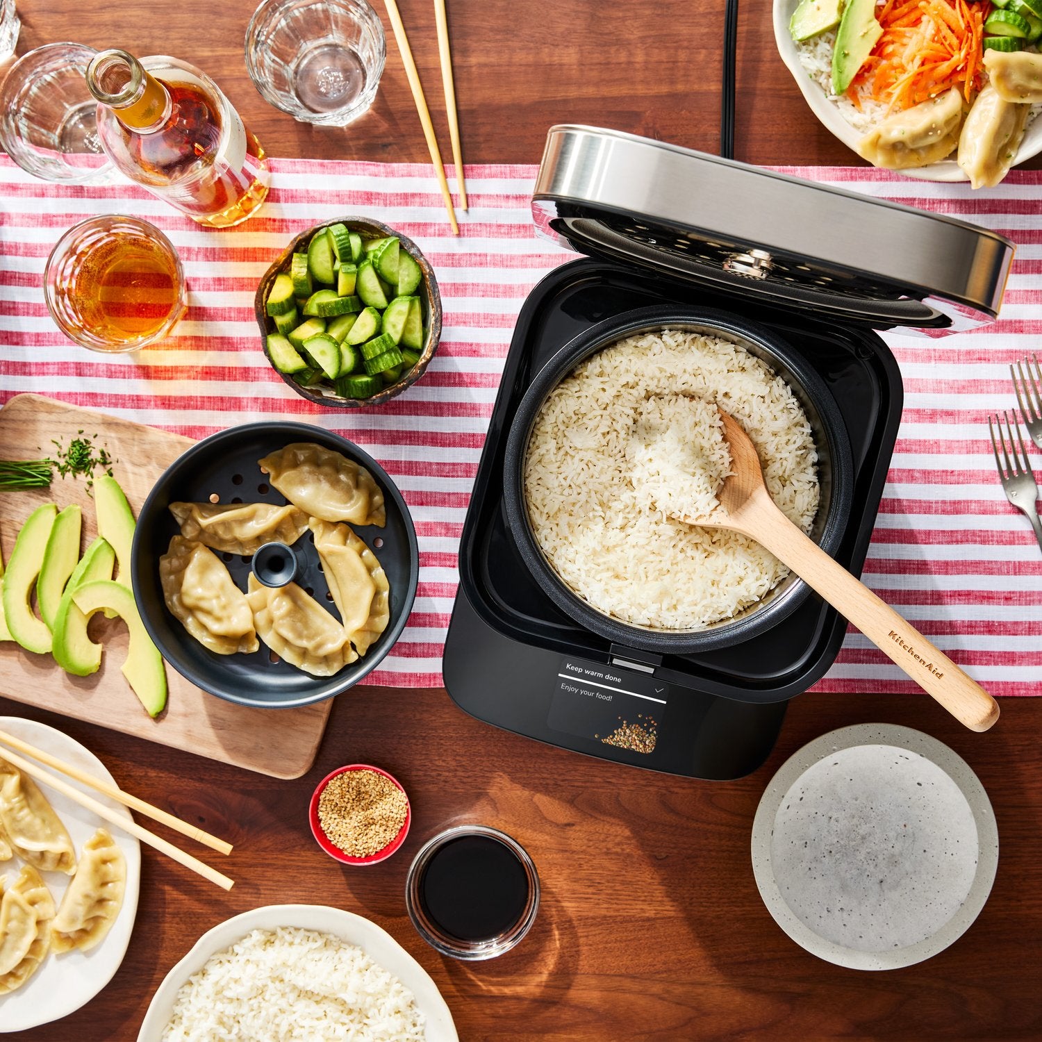 KitchenAid Electric Compact Rice and Grain Cooker with 16 Presets in Black Matte (KGC2154BM) - image 11