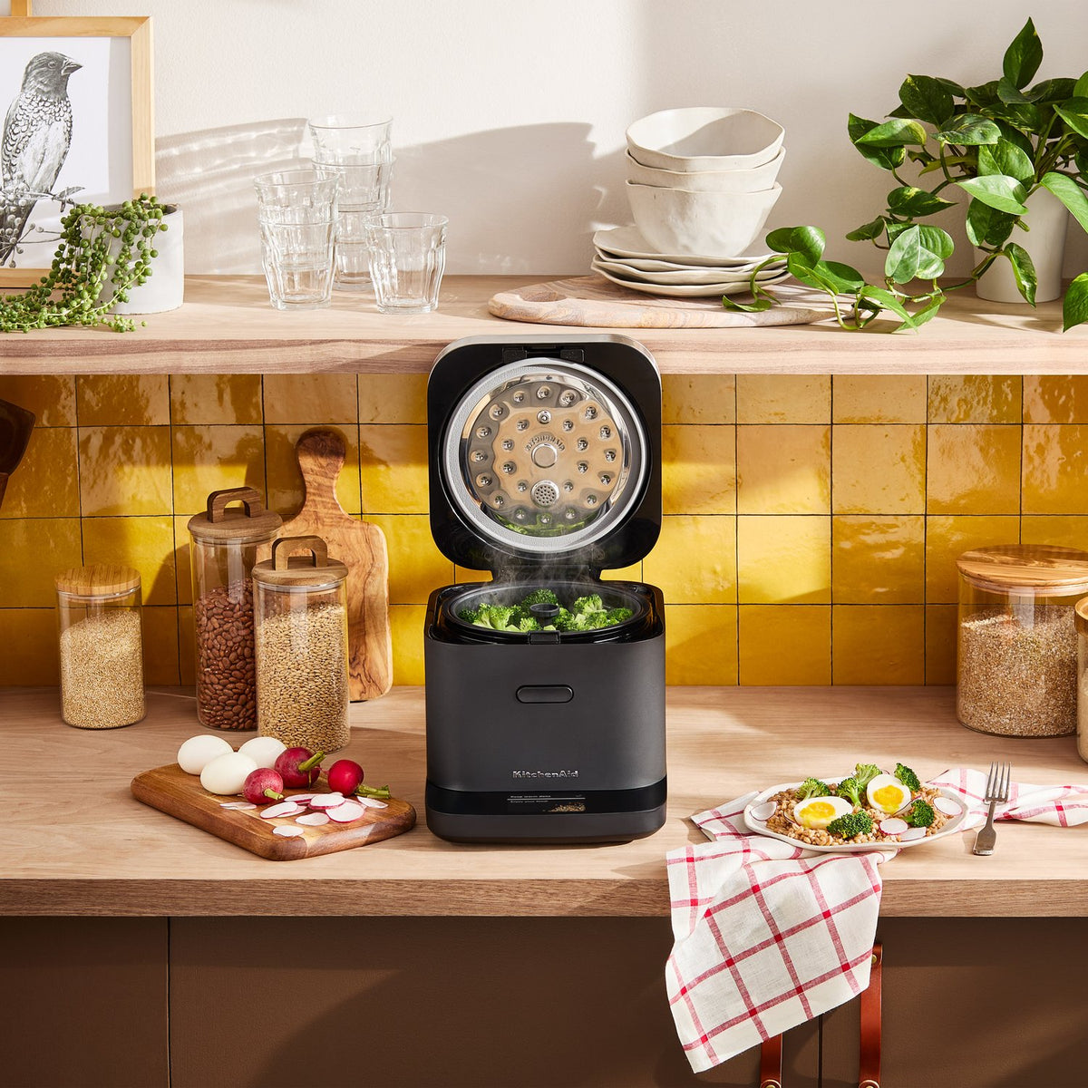 KitchenAid Electric Compact Rice and Grain Cooker with 16 Presets in Black Matte (KGC2154BM) - image 18