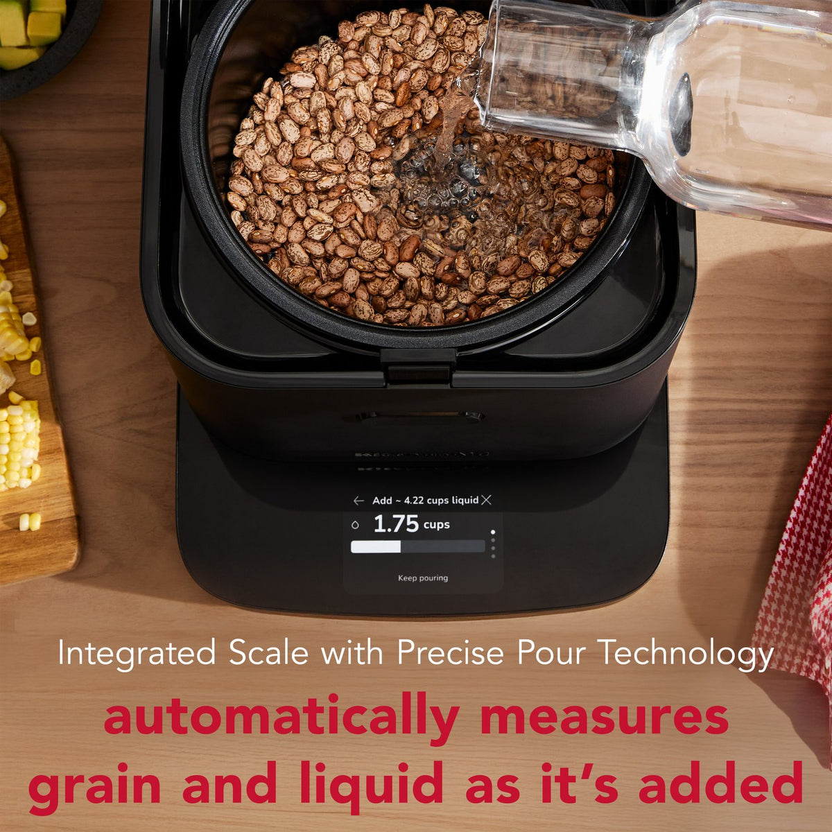 KitchenAid Electric Compact Rice and Grain Cooker with 16 Presets in Black Matte (KGC2154BM) - image 6