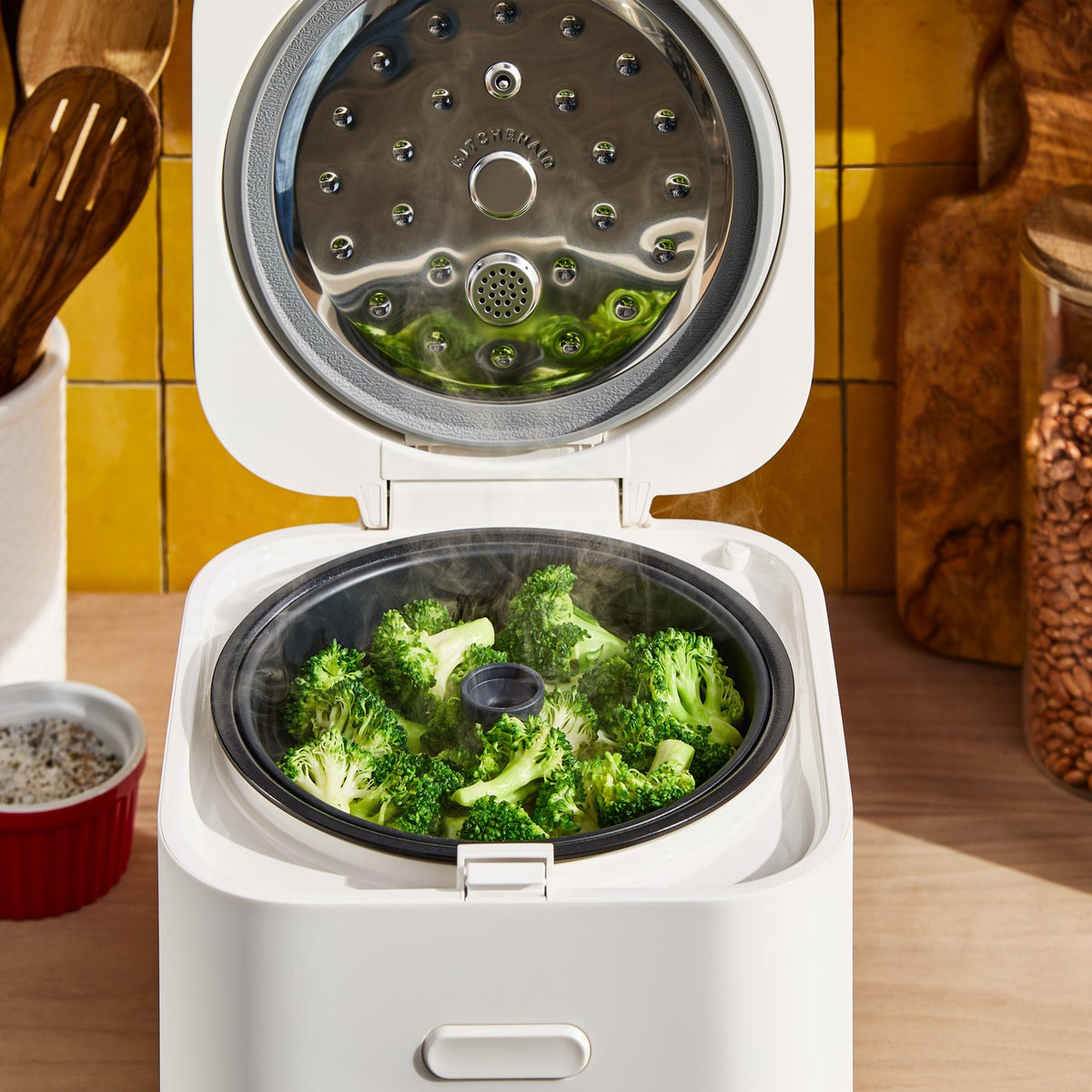 KitchenAid Electric Compact Rice and Grain Cooker with 16 Presets in Porcelain (KGC2154PL) - image 9