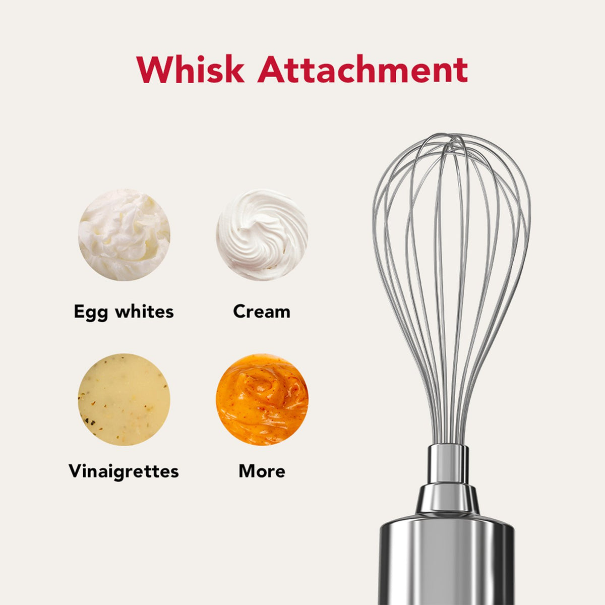 KitchenAid Go Cordless 12V Hand Blender with Accessories in Porcelain (KHBRV05PL) - image 4