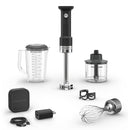 KitchenAid Cordless 12V Hand Blender in Black Matte with Battery, USB-C Cable, & Wall Adapter (KHBRV75BM)