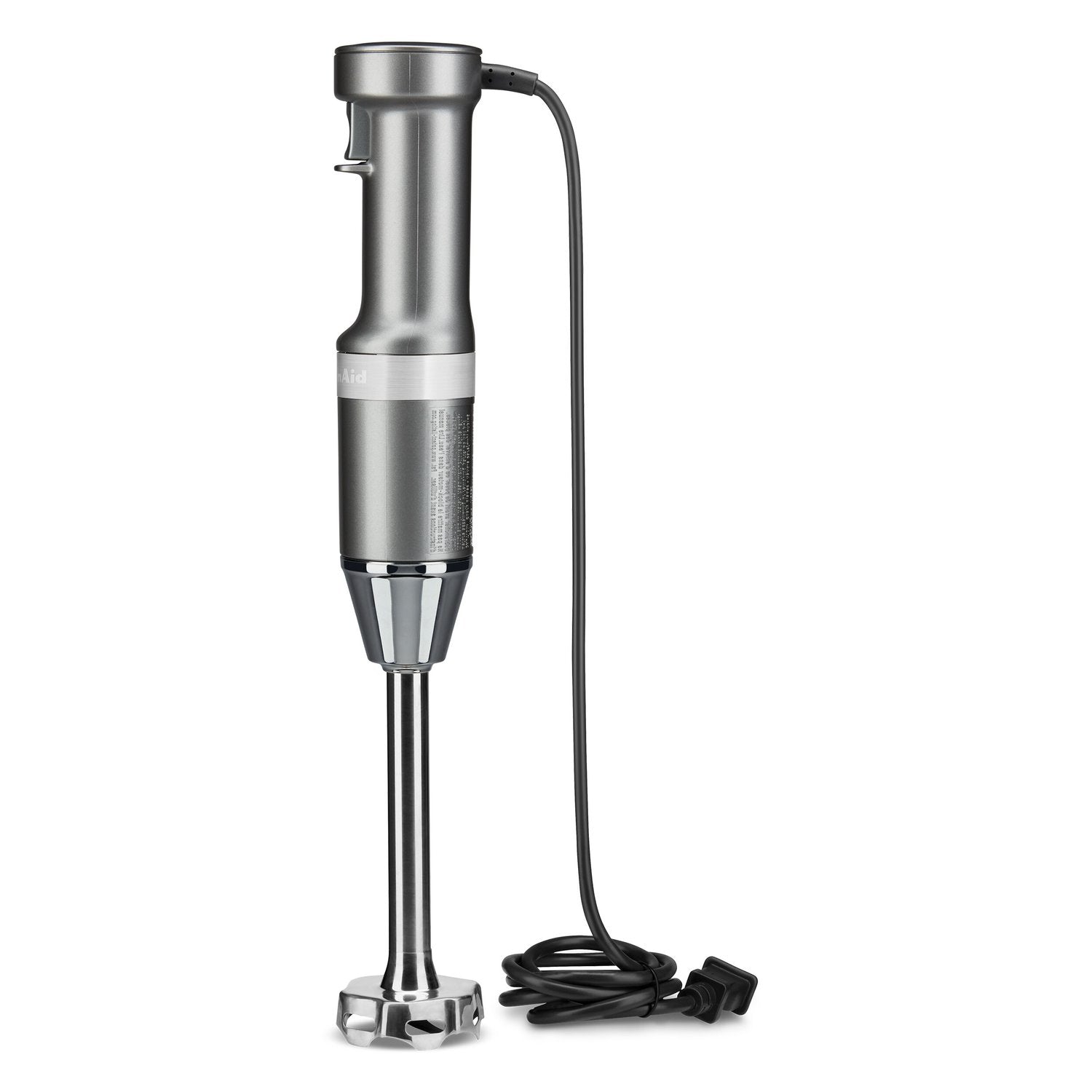 Contour Silver immersion blender set with cord, blending shaft, and blade base