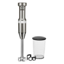 KitchenAid Immersion Blender Corded Variable Speed Trigger, Blending Jar W/Lid in Contour Silver (KHBV53CU)