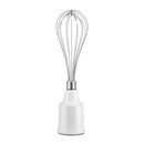 KitchenAid Immersion Blender Corded Variable Speed Trigger, Blending Jar W/Lid in White (KHBV83WH)