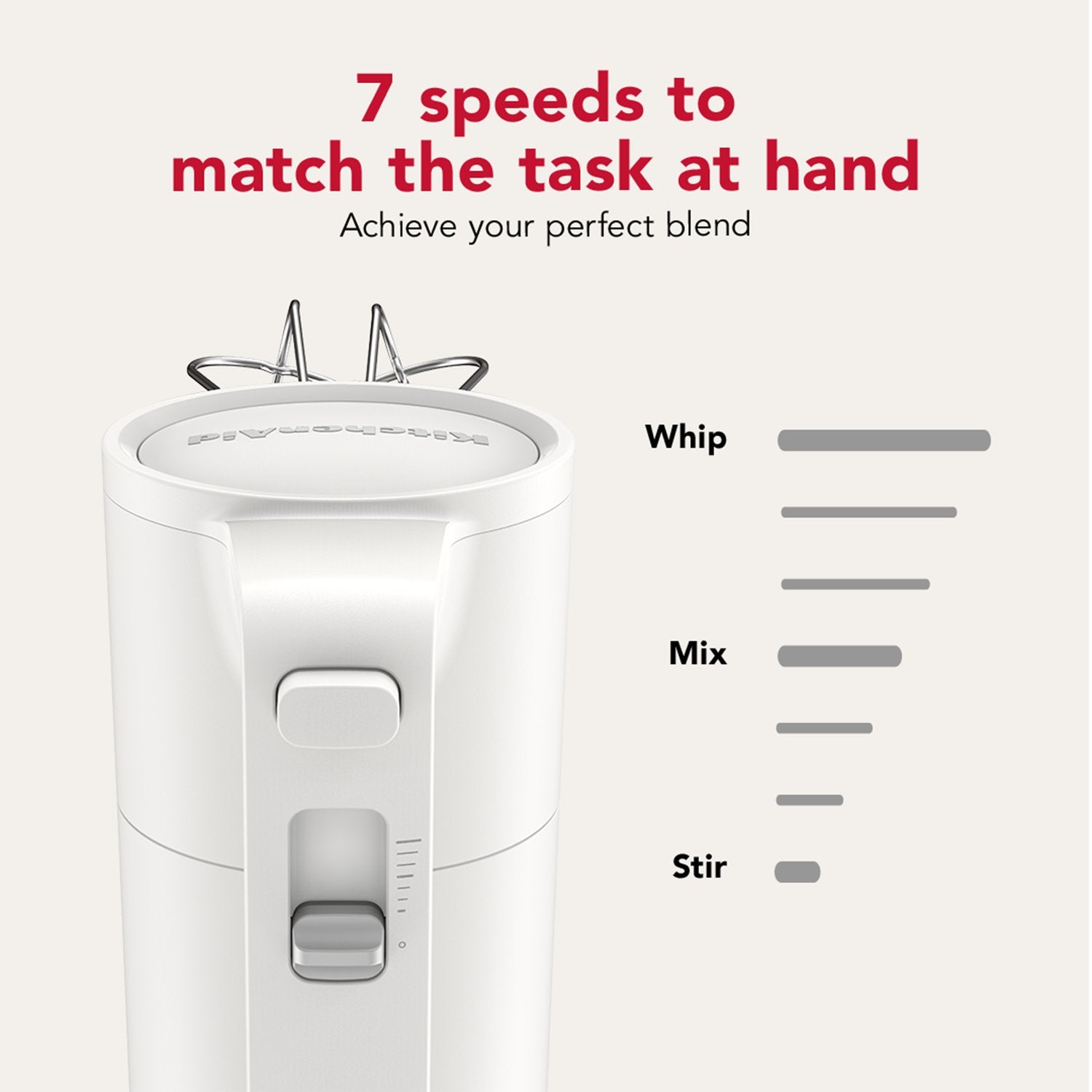 KitchenAid 12V Cordless Hand Mixer in Porcelain (KHMR700PL) - image 4