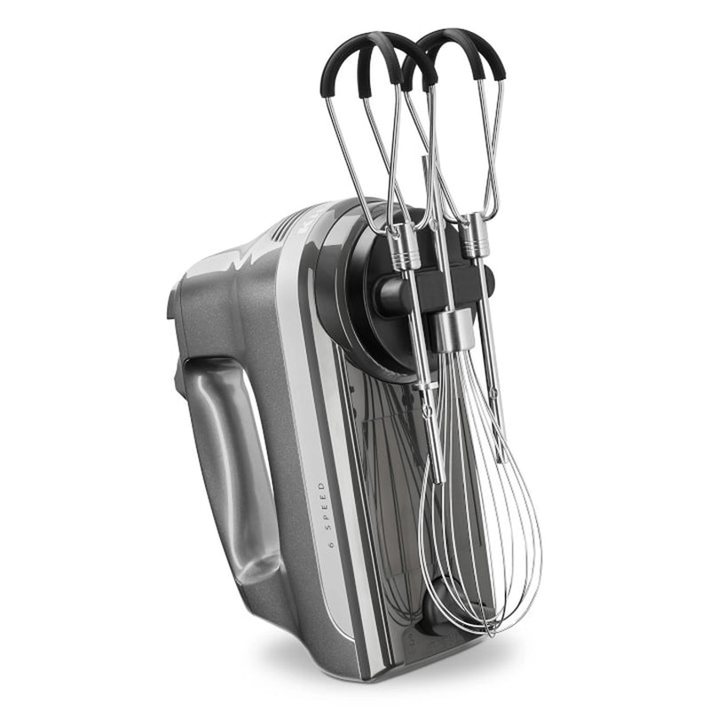 KitchenAid 6-Speed Ultra Power Hand Mixer with Flex Edge Beaters in Contour Silver (KHM6118CU)