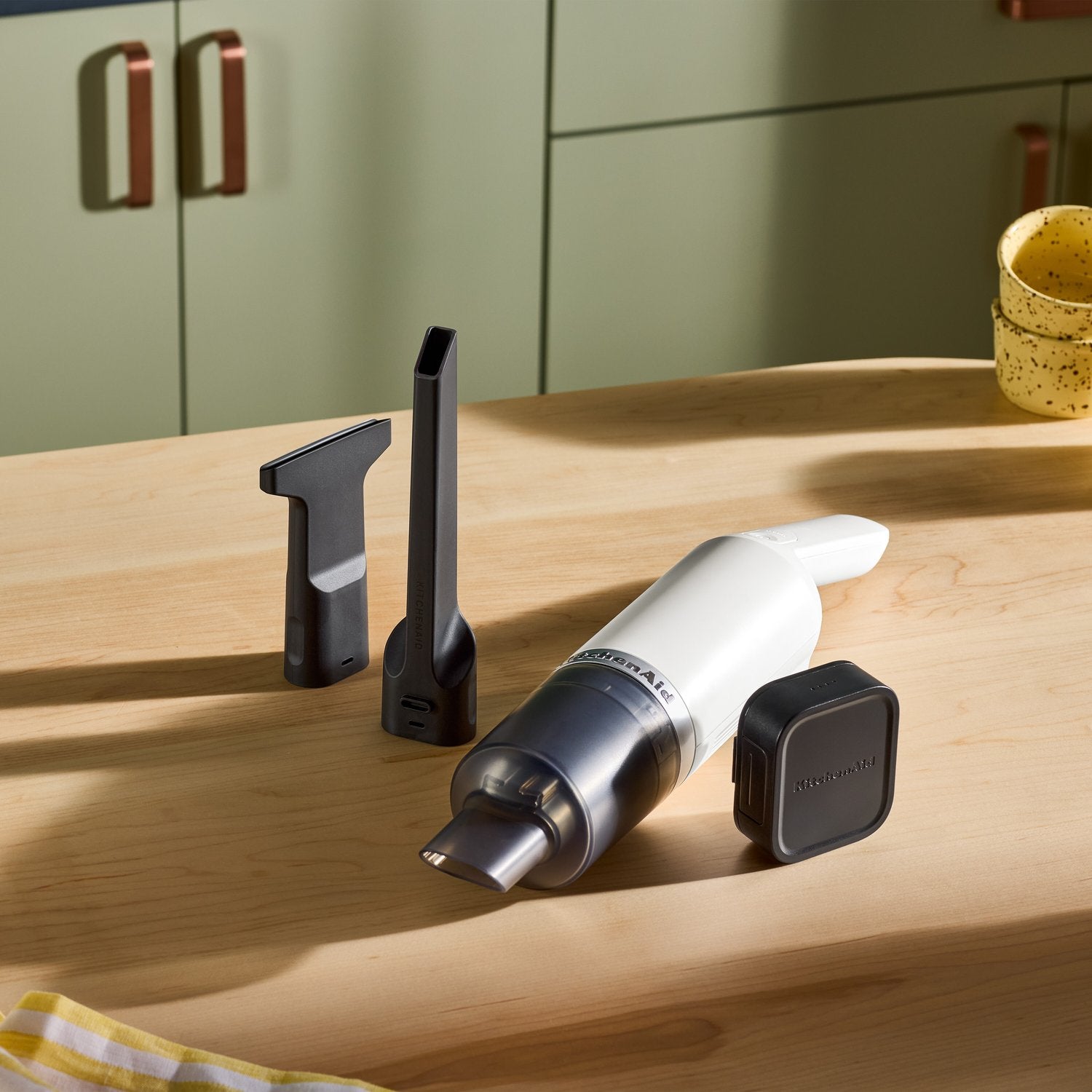 KitchenAid Cordless 12V Kitchen Vacuum in Porcelain with Battery, USB-C Cable, & Wall Adapter (KKVR121PL) - image 9