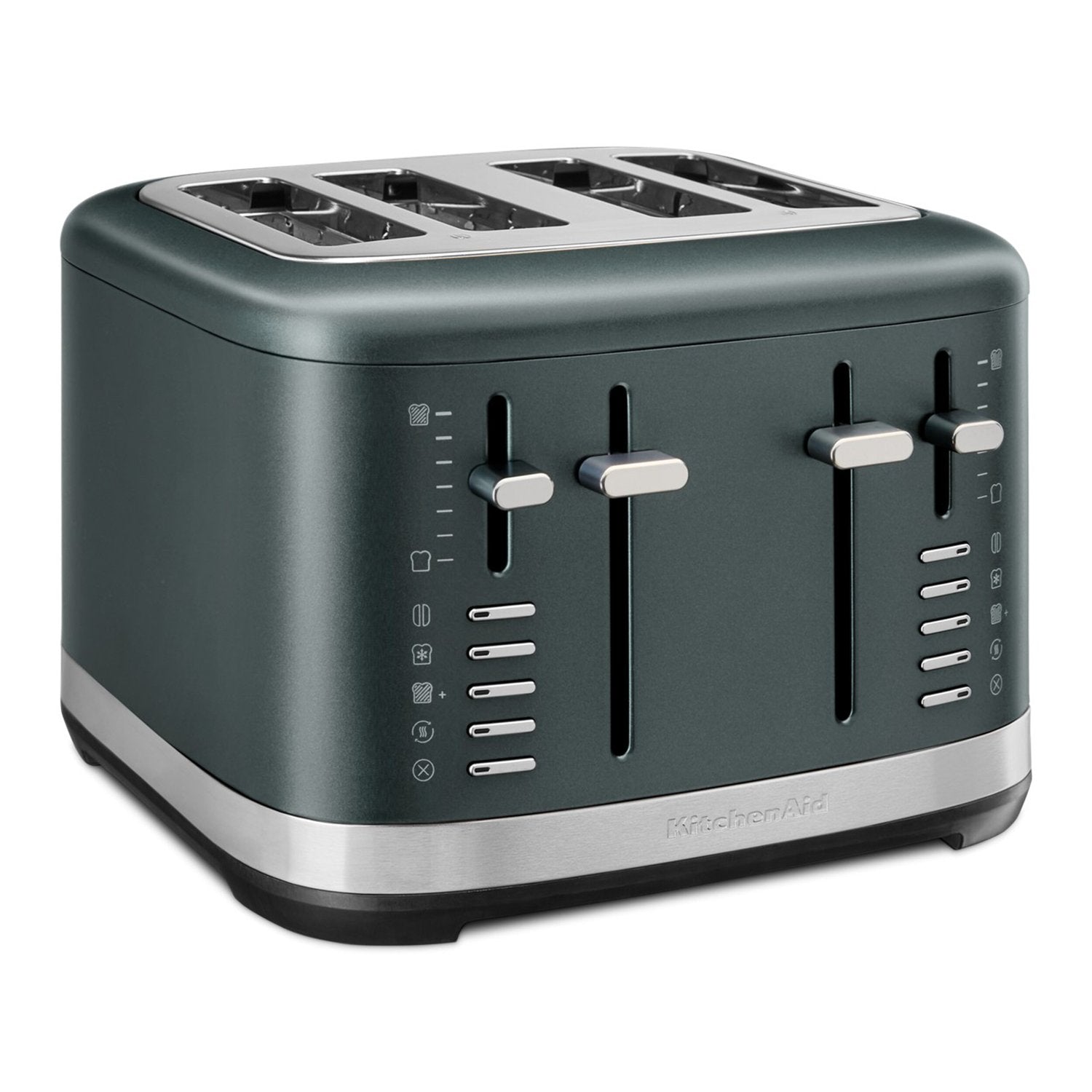 Juniper 4-slice toaster with browning dials and cancel/slot controls