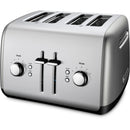 KitchenAid 4 Slice Toaster with Manual Lift Lever in Contour Silver (KMT4115CU)