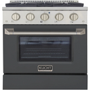 Kucht 30-Inch 4.2 cu ft. Propane Gas Range in Cement Gray (KNG301/LP-CY)