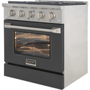 Kucht 30-Inch 4.2 cu ft. Propane Gas Range in Cement Gray (KNG301/LP-CY)