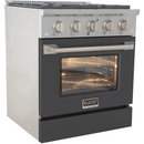 Kucht 30-Inch 4.2 cu ft. Propane Gas Range in Cement Gray (KNG301/LP-CY)