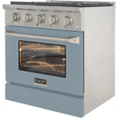 Kucht 30-Inch 4.2 cu ft. Propane Gas Range in Little Blue (KNG301/LP-LE)