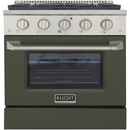 Kucht 30-Inch 4.2 cu ft. Propane Gas Range in Olive Green (KNG301/LP-ON)