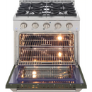 Kucht 30-Inch 4.2 cu ft. Propane Gas Range in Olive Green (KNG301/LP-ON)