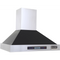 Kucht 30-Inch 900 CFM Wall Mount Range Hood in Stainless Steel and Black (KRH3015-K)