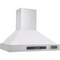 Kucht 30-Inch 900 CFM Wall Mount Range Hood in Stainless Steel and White (KRH3015-W)
