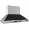 Kucht 48-Inch 1200 CFM Wall Mount Range Hood in Stainless Steel and Black (KRH4815-K)