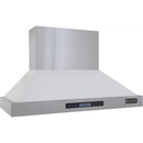 Kucht 48-Inch 1200 CFM Wall Mount Range Hood in Stainless Steel and White (KRH4815-W)