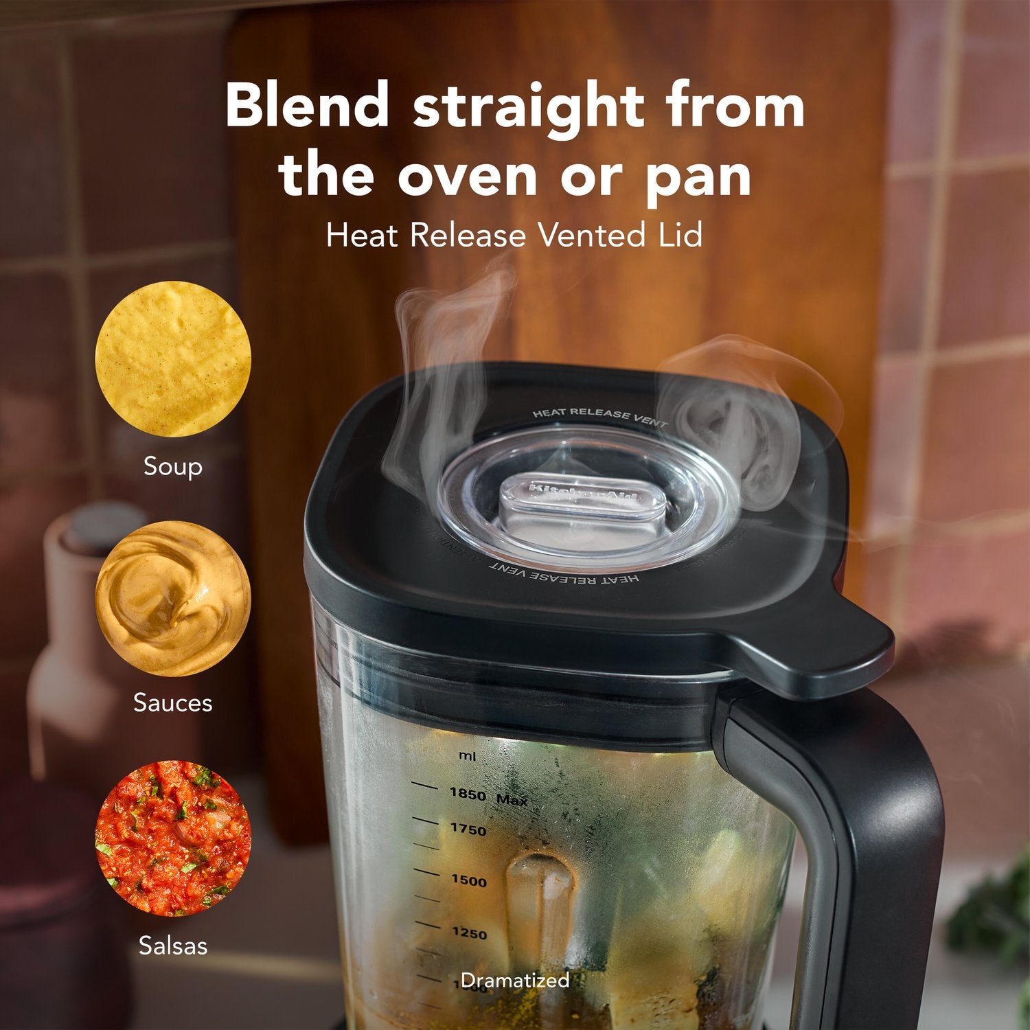 KitchenAid Pure Power Blender with 62 oz Glass Jar in Black Matte (KSB2070BM) - image 4