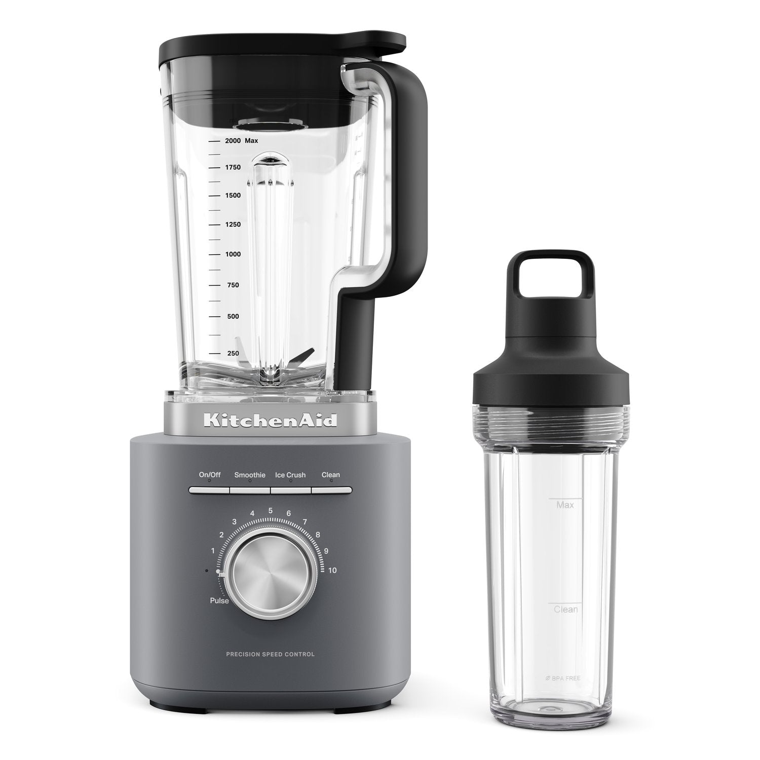 KitchenAid Pure Power Blender with Personal Blending Jar in Matte Grey (KSB2079DG) - image 1