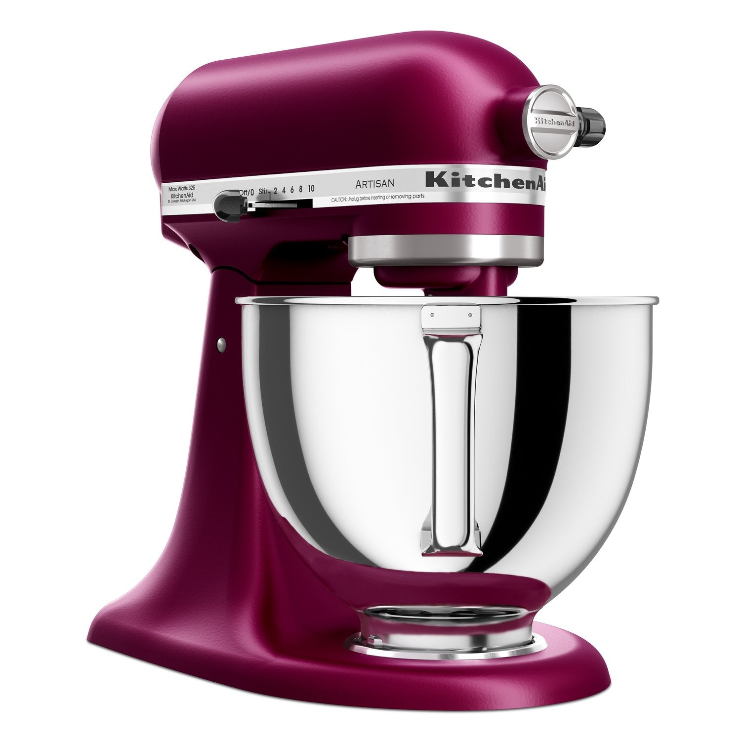 KitchenAid Artisan 5-Quart Tilt-Head Stand Mixer in Beet Root (KSM150PSBE) - image 3
