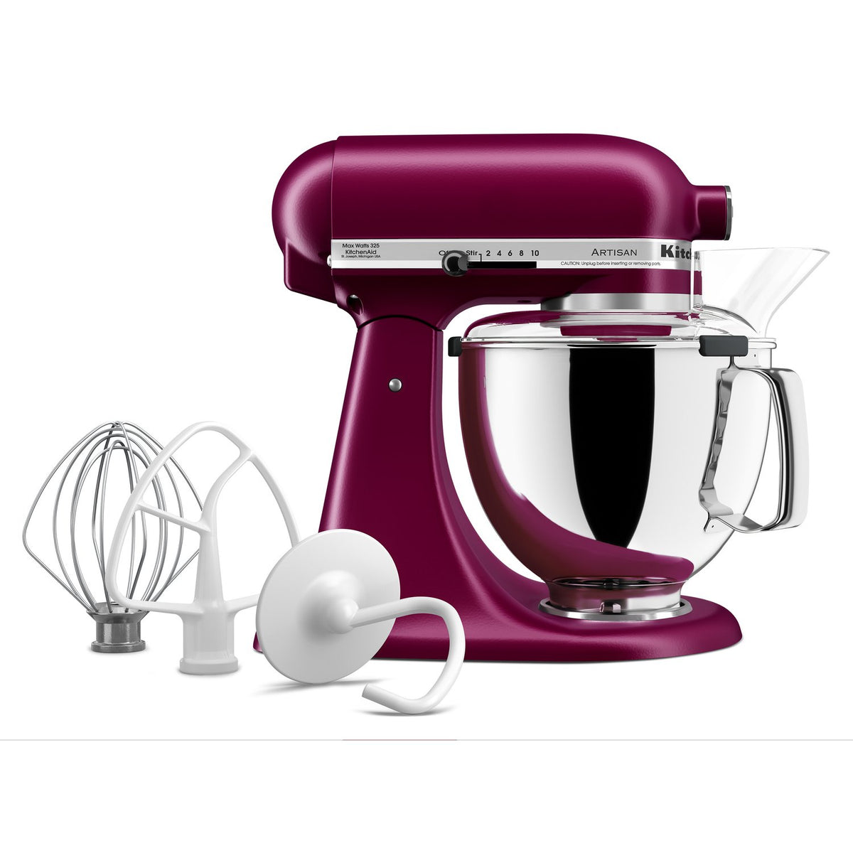 KitchenAid Artisan 5-Quart Tilt-Head Stand Mixer in Beet Root (KSM150PSBE) - image 6
