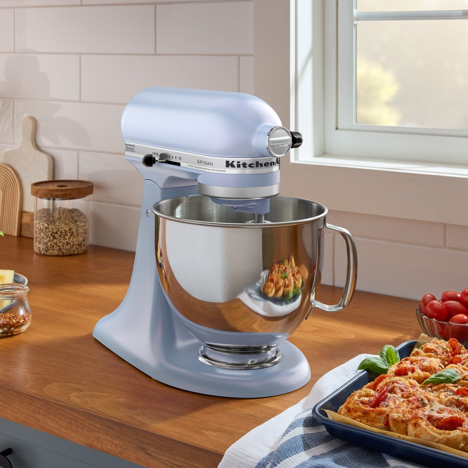 KitchenAid Artisan 5-Quart Tilt-Head Stand Mixer in Blue Salt (KSM150PSOA) - image 7