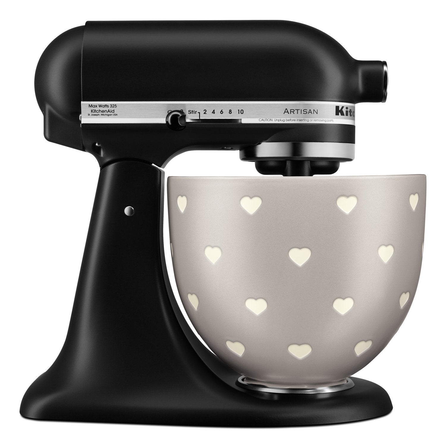KitchenAid 5 Qt. Ceramic Bowl in Layered Hearts (KSM2CB5CH) - image 2