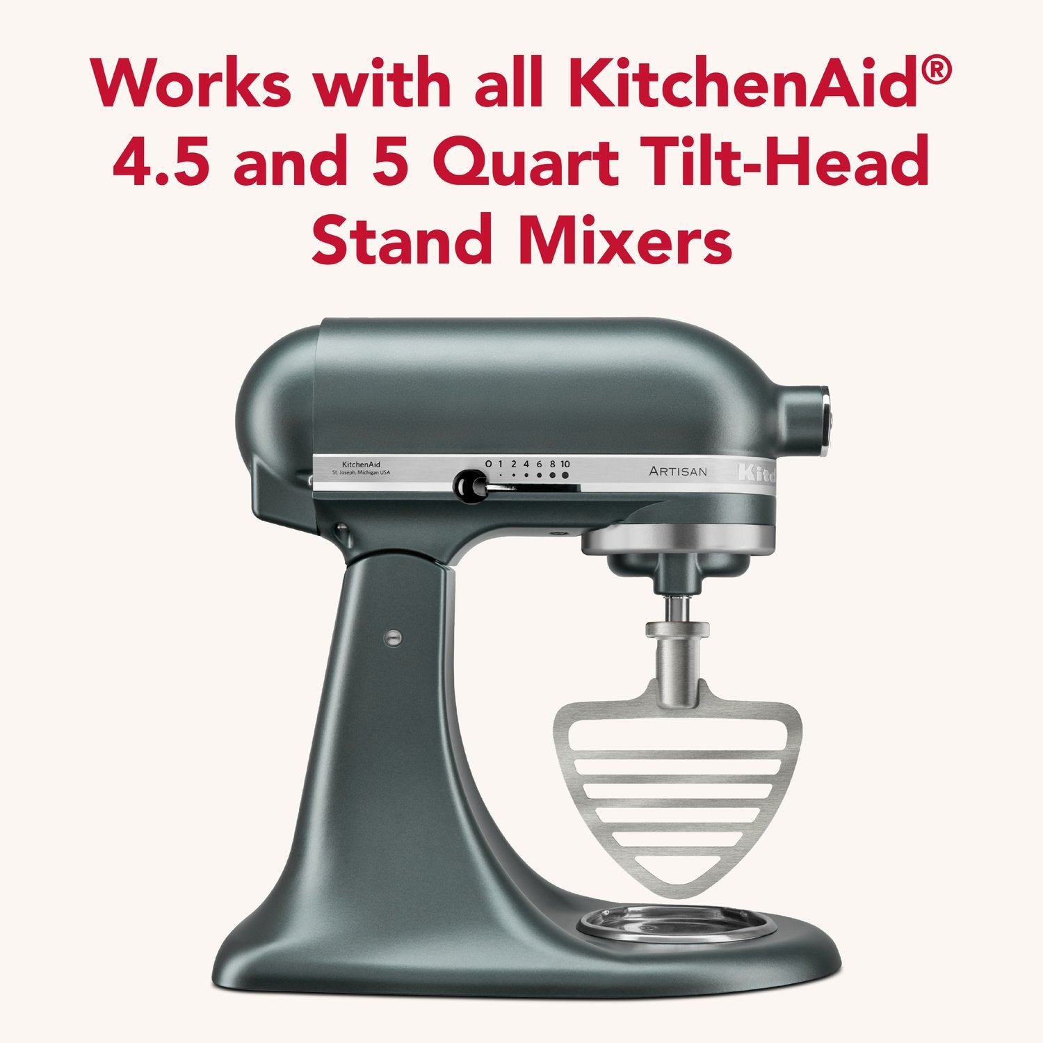 KitchenAid Stainless Steel Tilt-Head Pastry Beater (KSMTHPBSS) - image 4