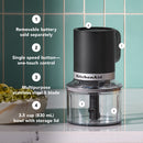 KitchenAid Cordless Go Top Down Chopper 3.5 Cup in Black Matte, Battery Sold Separately (KTCR350BM)