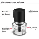 KitchenAid Cordless Go Top Down Chopper 3.5 Cup in Black Matte, Battery Sold Separately (KTCR350BM)