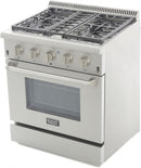 Kucht 30-Inch Propane Gas Range with 4.2 Cu. Ft. Convection Oven in Stainless Steel (KRG3080U/LP-S)