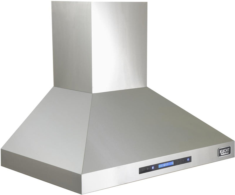 Kucht 5-Piece Appliance Package - 36-Inch Propane Gas Range, Refrigerator, Wall Mount Hood, Dishwasher, & Microwave Oven in Stainless Steel (APK5-KFX360/LP-S-10A-MWO)