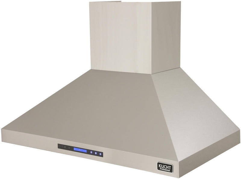 Kucht 5-Piece Appliance Package - 48-Inch Propane Gas Range, Refrigerator, Wall Mount Hood, Dishwasher, & Microwave Drawer in Stainless Steel (APK5-KFX480/LP-S-10A-MWD)