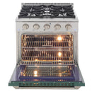 Kucht 30-Inch Propane Gas Range with Sealed Burners & 4.2 Cu. Ft. Convection Oven in Green (KNG301/LP-G)