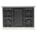 Kucht 36-Inch Propane Gas Range with 5.2 cu ft. Oven (KFX360/LP-S)