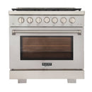 Kucht 36-Inch Propane Gas Range with 5.2 cu ft. Oven (KFX360/LP-S)
