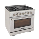 Kucht 36-Inch Propane Gas Range with 5.2 cu ft. Oven (KFX360/LP-S)