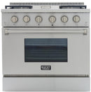 Kucht 36-Inch Propane Gas Range with 5.2 Cu. Ft. Convection Oven & Griddle in Stainless Steel (KRG3609U/LP-S)