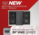 Kucht 5-Piece Appliance Package - 36-Inch Natural Gas Range with 5.2 Cu. Ft. Oven, 36-Inch Refrigerator with Water Dispenser, Dishwasher, Microwave Wall Oven & Under Cabinet Range Hood in Stainless Steel