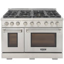 Kucht 48-Inch Propane Gas Range with 6.7 cu ft. Oven (KFX480/LP-S)