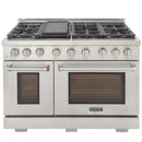 Kucht 48-Inch Propane Gas Range with 6.7 cu ft. Oven (KFX480/LP-S)