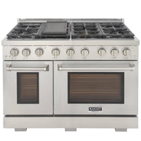 Kucht 48-Inch Propane Gas Range with 6.7 cu ft. Oven (KFX480/LP-S)