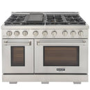 Kucht 48-Inch Propane Gas Range with 6.7 cu ft. Oven (KFX480/LP-S)